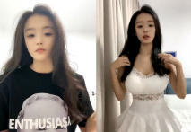 八字大奶G罩杯，淫蕩美女小騷貨，寂寞難耐玩騷穴，炮友加入，扣的騷穴流漿，長屌正入，抽插小騷逼