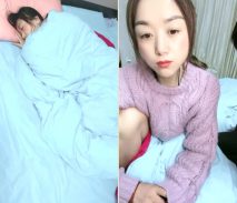 說是親姐弟！亂倫操逼大戰！掀開被子，裡面穿著開檔黑絲，足交後入爆操，表情一臉享受，極度淫騷