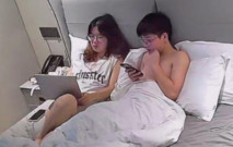 流出酒店偷拍 御姐范氣質眼鏡學妹私底下是條騷母狗 穿上性感情趣內衣幾下就把男友搞射了