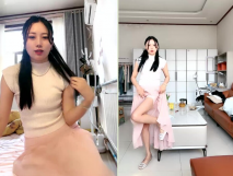 氣質美少婦的誘惑！白天在家裡無聊！搔首弄姿擺姿勢，脫掉裙子揉騷穴，剛上午看片自慰過，爽的高潮了