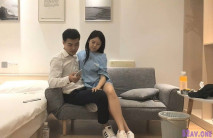 約了個高顏值藍衣萌妹子口交騎乘大力猛操