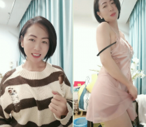 韻味十足新人短髮御姐！襯衣包臀裙OL風！多毛騷逼，翹起屁股掰穴特寫，抖動屁股極度淫騷