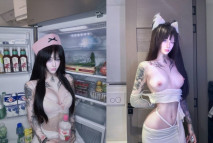 【03月新品】，推特21萬粉，抖音顏值女神【九條南無】最新，道具雙通，特寫自慰高潮噴水，越來越母狗