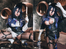 【浵卡】cos克洛琳德 巨乳白虎，打飛機，口交幹炮一條龍，足交超帶勁