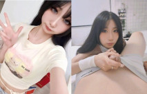 後入白虎學妹的大屁股！緊致粉嫩小穴幹的淫水泛濫