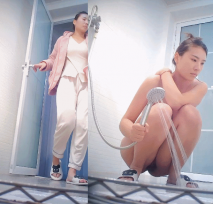 邪惡的房東暗藏攝像頭 偷拍豐滿的少婦洗澡