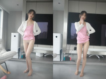 【夢絲女神內部眾籌】，大學生反差私拍，高顏嫩妹雪兒，神似痞幼，無內肉絲，土豪露點定製蜜桃臀粉穴，超美推薦！